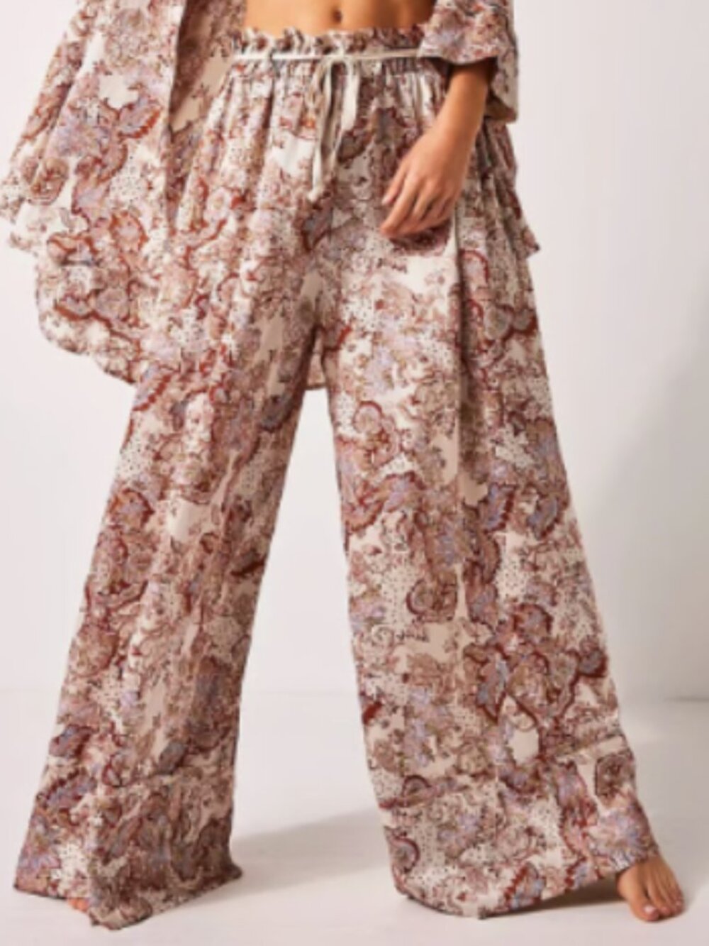 Free People Intimately Wide Leg Goddess Lounge Pants - Womens XS